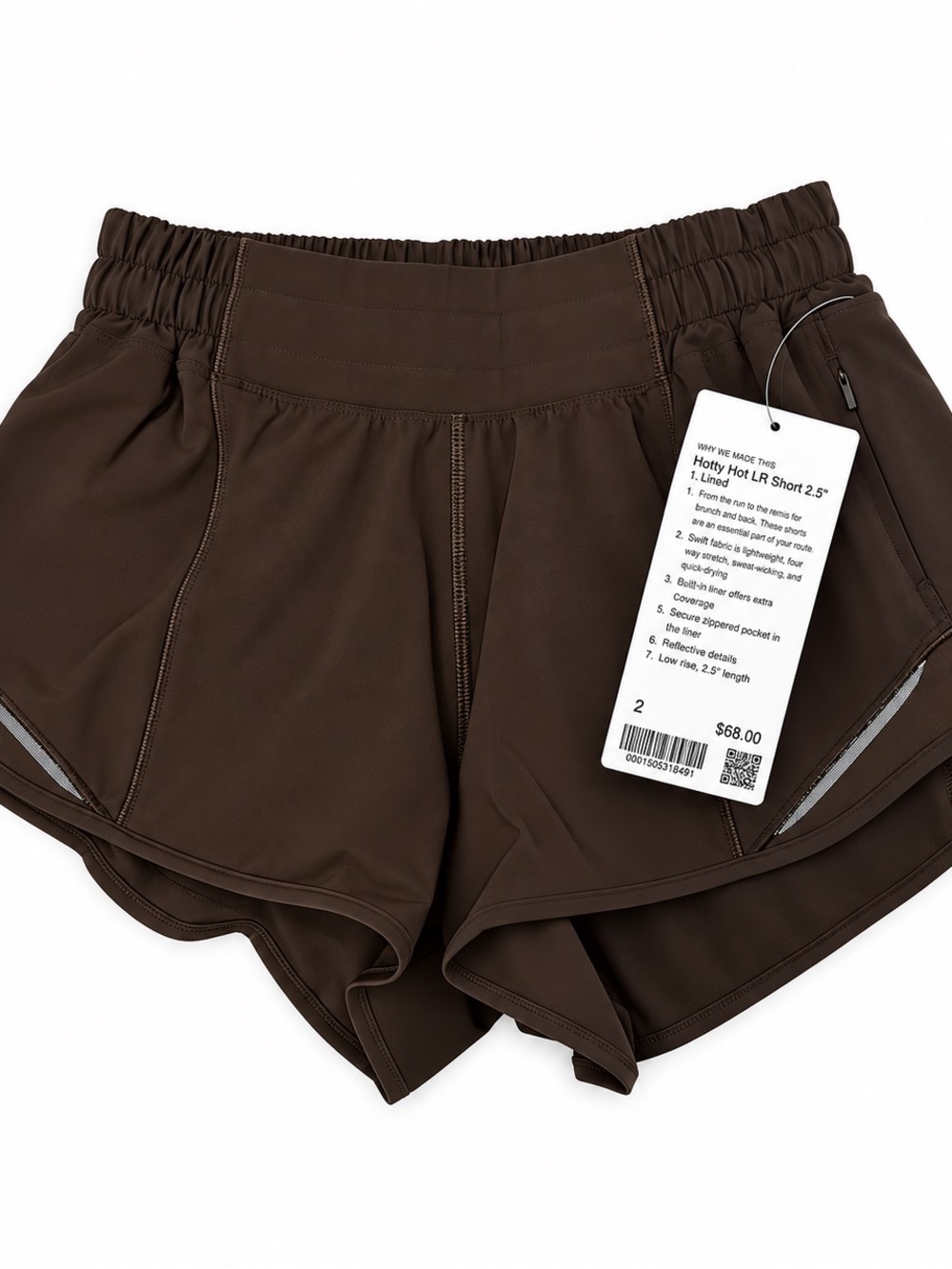 lululemon athletica Women's Hotty Hot Lined Short — Brown